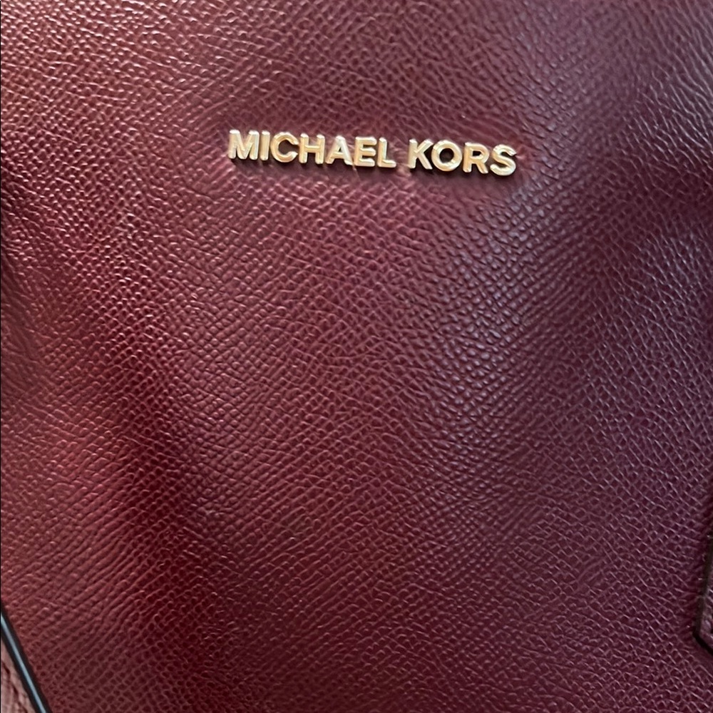 Michael Kors Deep Burgundy Leather Handbag